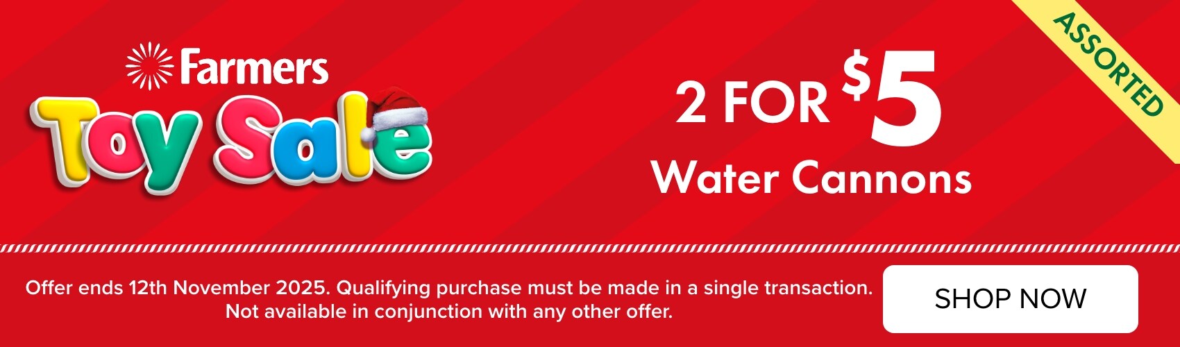 2 for $5 water Cannon, Assorted