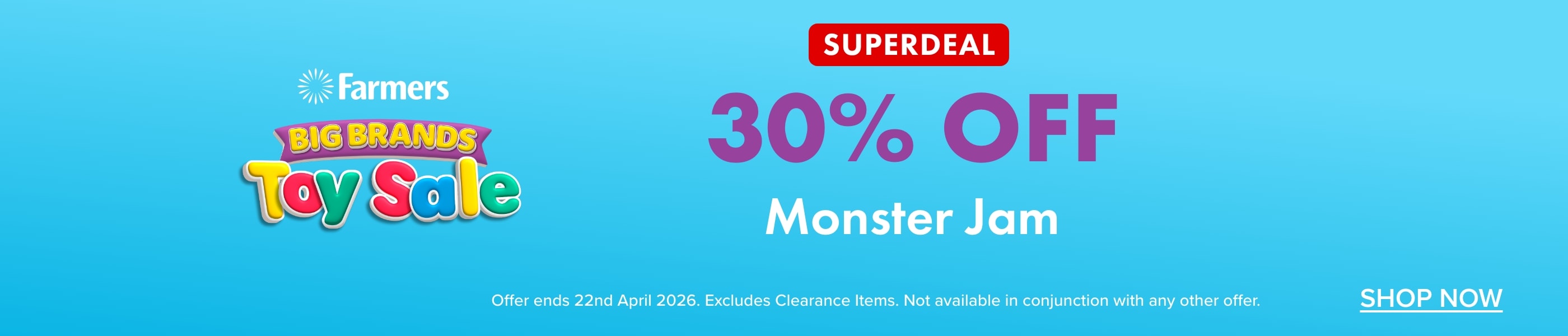 30% OFF Monster Jam