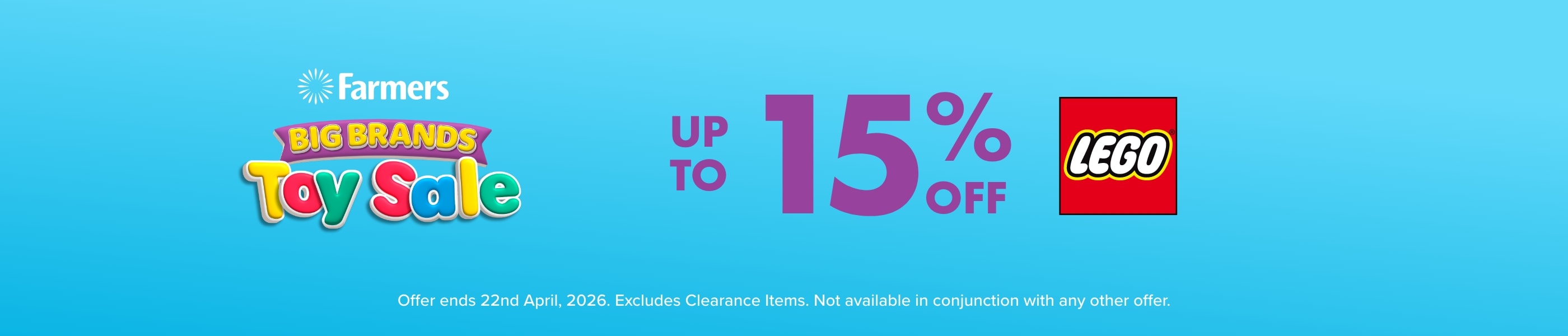 UP TO 15% OFF LEGO&reg;