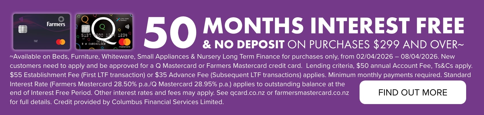 50 Months Interest Free