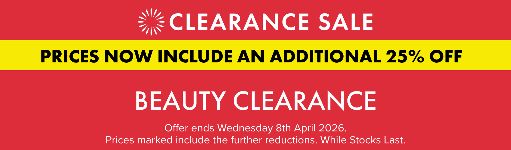 Clearance Sale
