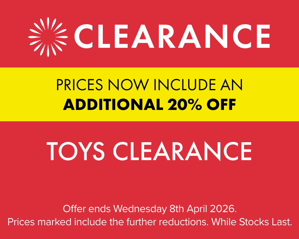 Take a Further 20% OFF Toys Clearance