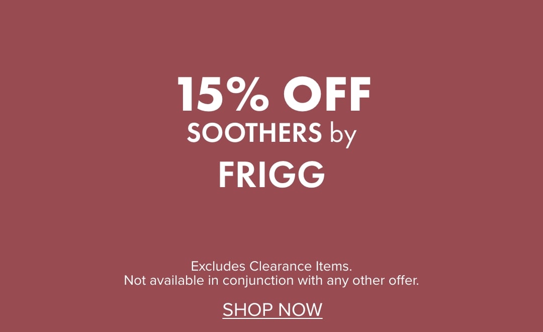15% OFF Soothers by FRIGG