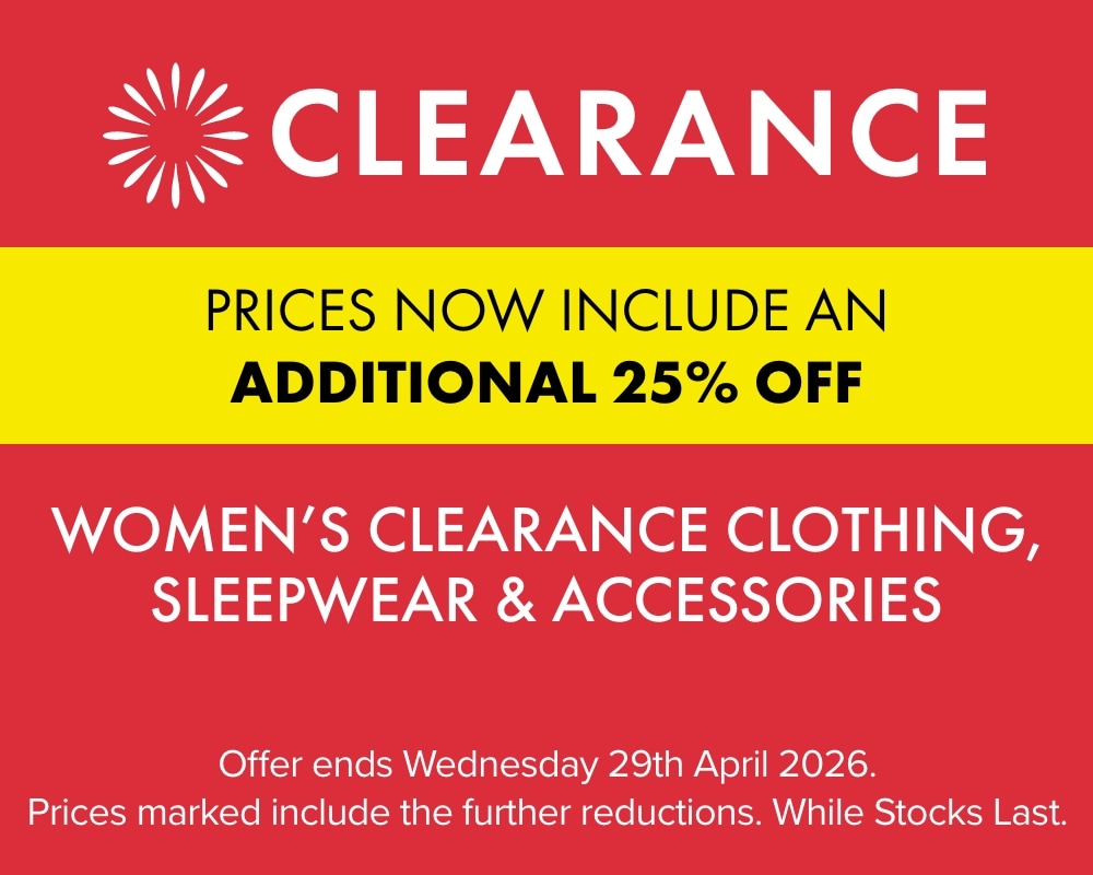 TAKE A FURTHER 25% OFF Women&rsquo;s Clearance