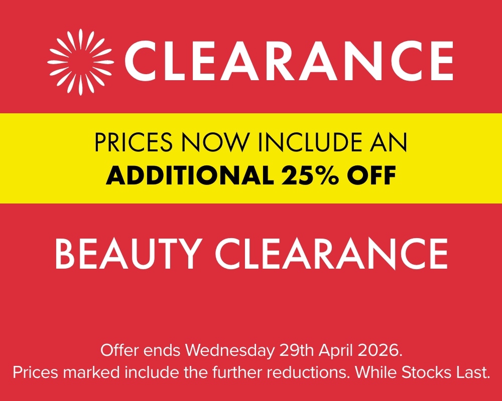 TAKE A FURTHER 25% OFF Beauty Clearance