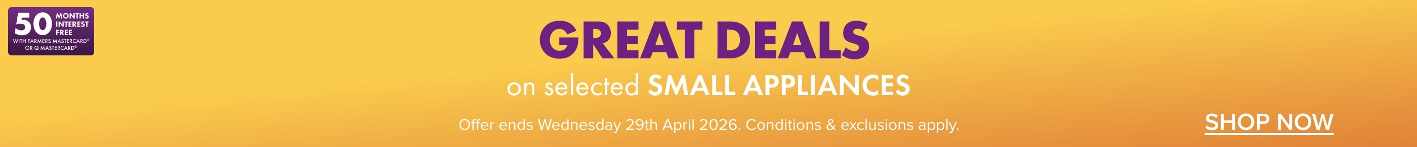 Great Deals On Small Appliances 