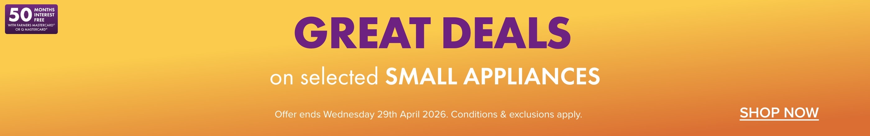 Great Deals On Small Appliances 