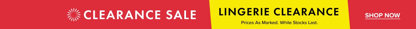 Lingerie Clearance