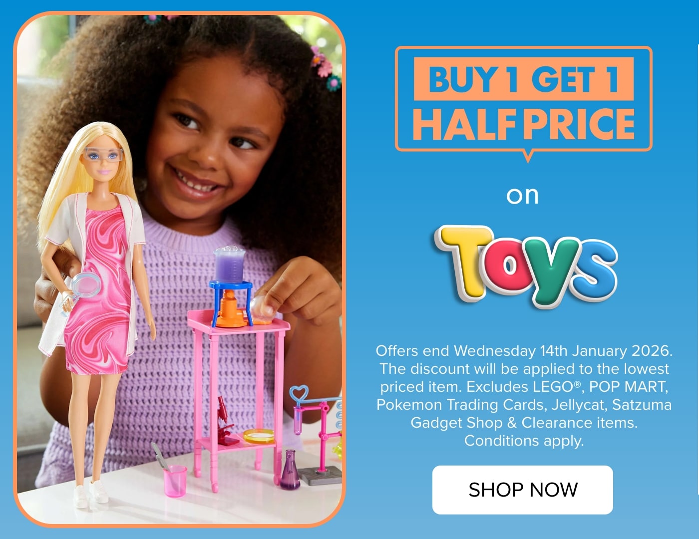 BUY 1 GET 1 HALF PRICE Toys