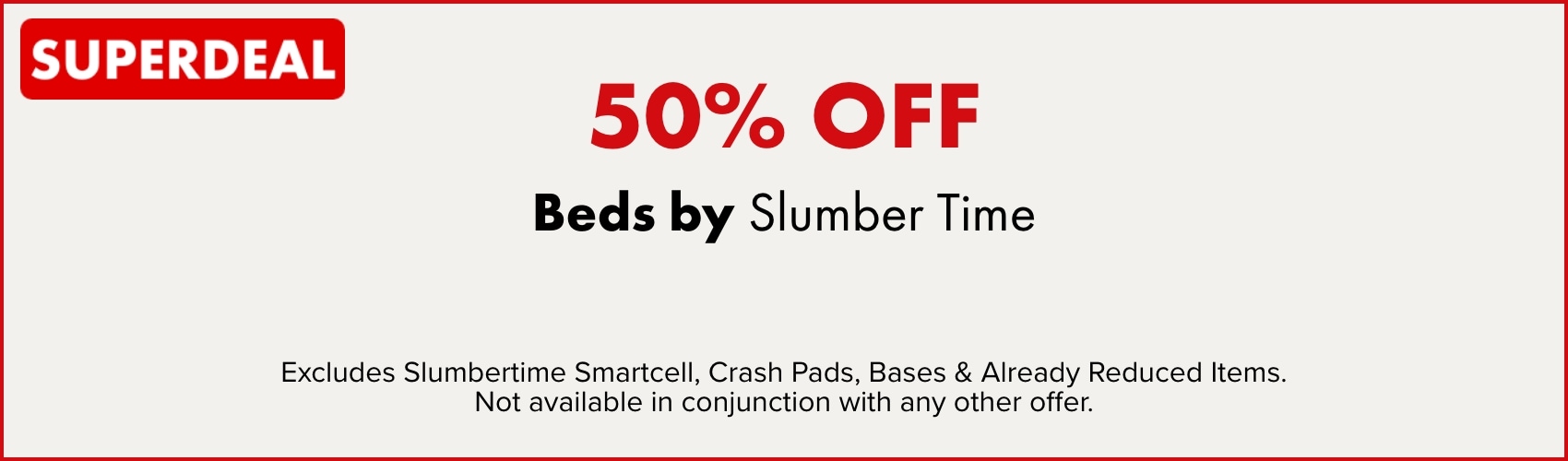 50% OFF Beds by Slumber Time