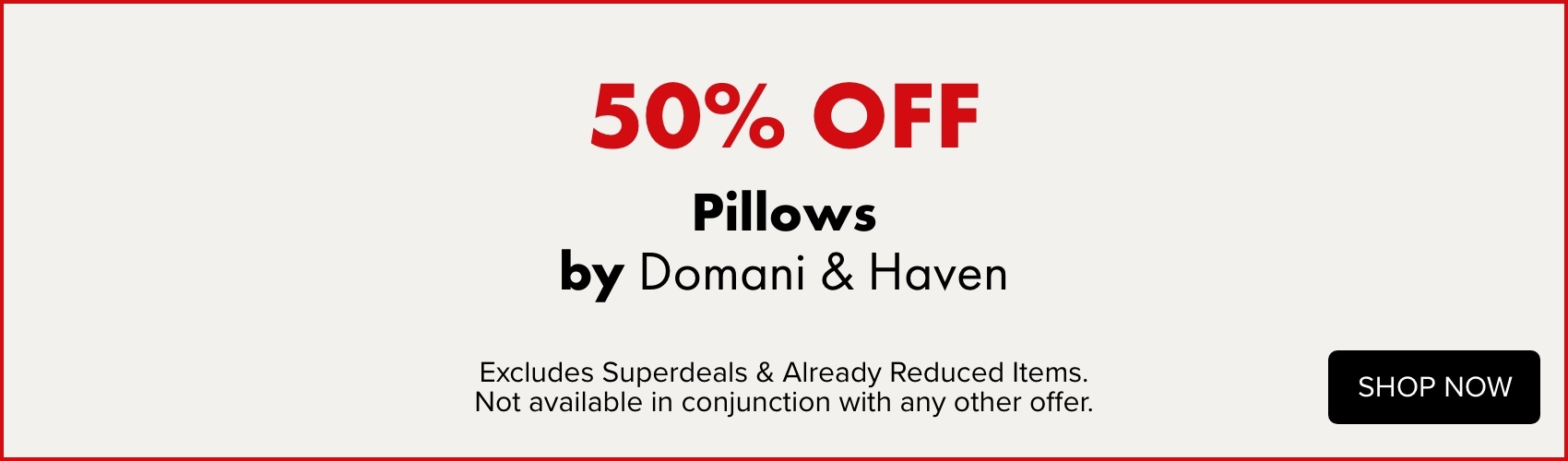 50% OFF Pillows by Domani & Haven