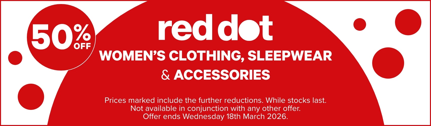 50% off Red Dot Women's Clothing, Sleepwear & Accessories