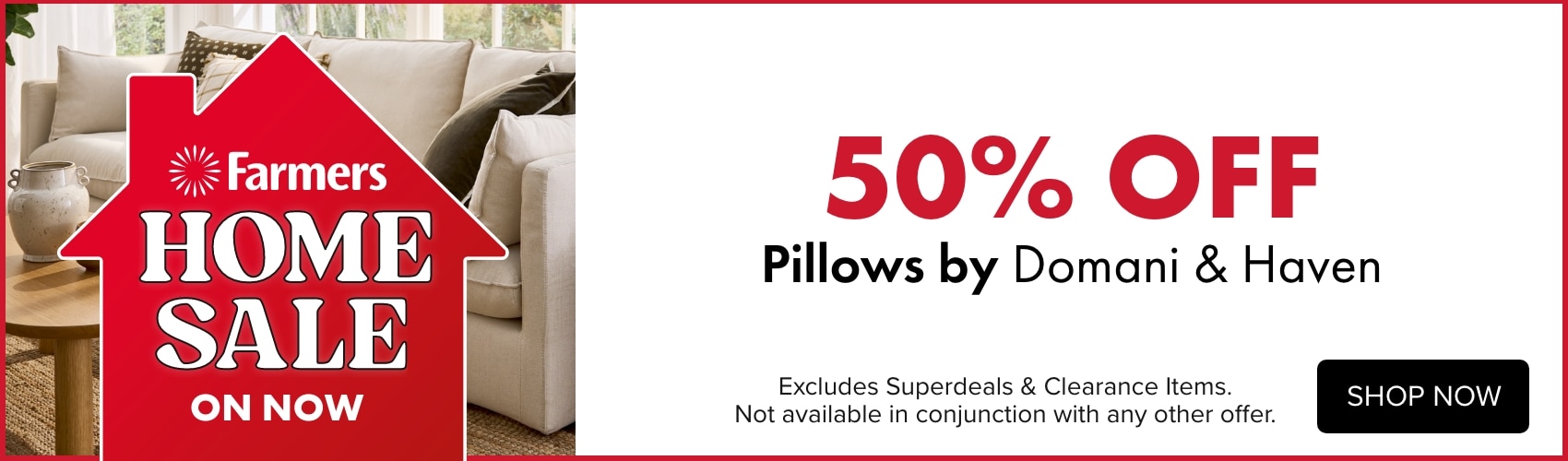 50% OFF Pillows by Domani & Haven