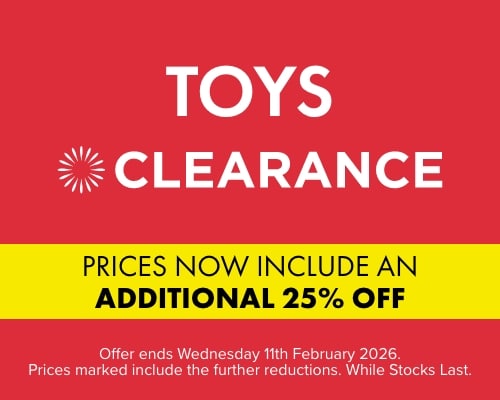 Take a Further 25% OFF Toys Clearance