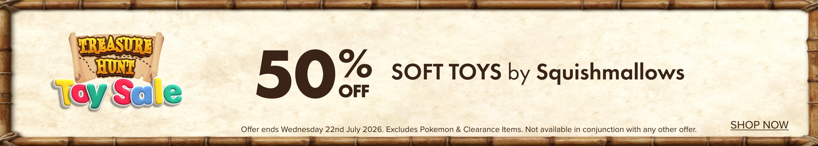 50% OFF Soft Toys by Squishmallows