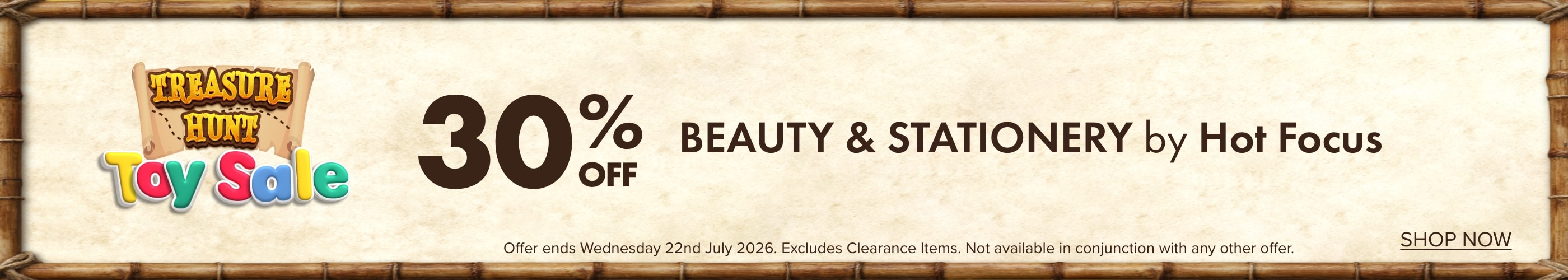 30% OFF Beauty & Stationery by Hot Focus