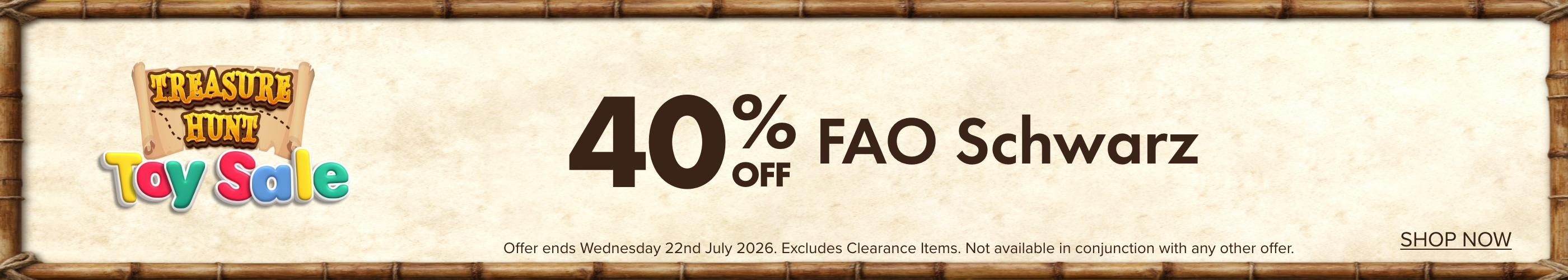 40% OFF FAO Schwarz