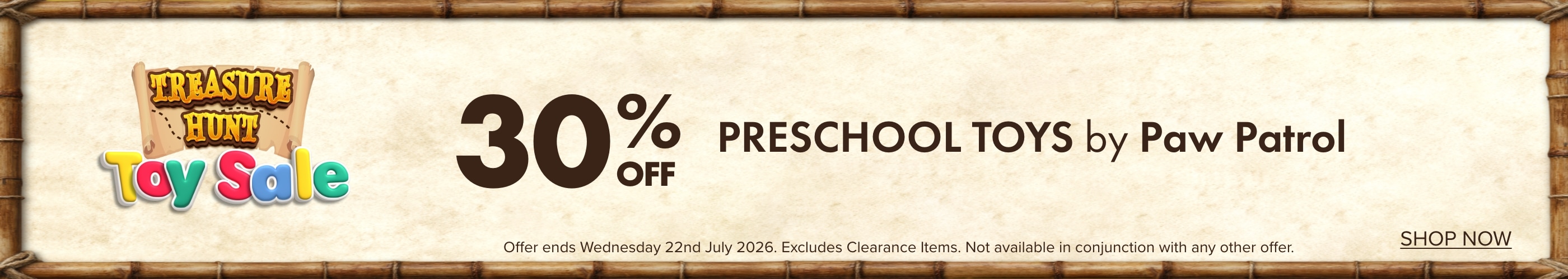 30% OFF Preschool Toys by Paw Patrol