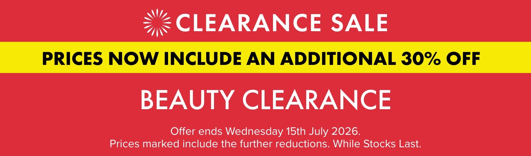 Clearance Sale