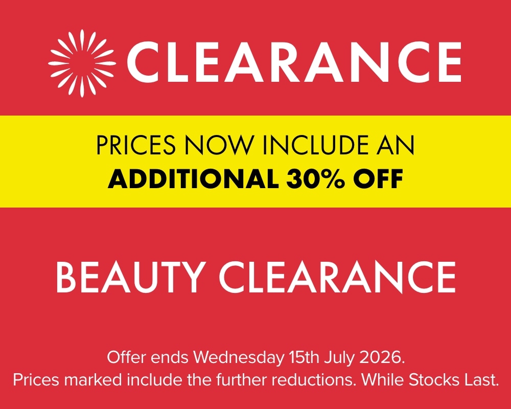 TAKE A FURTHER 30% OFF Beauty Clearance