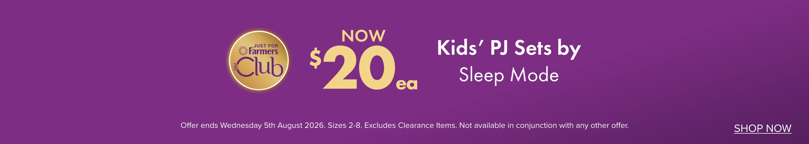 NOW $20ea Kids&rsquo; PJ Sets by Sleep Mode