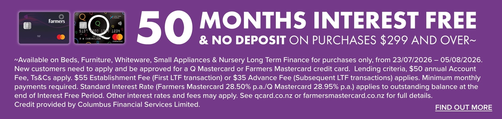 50 Months Interest Free