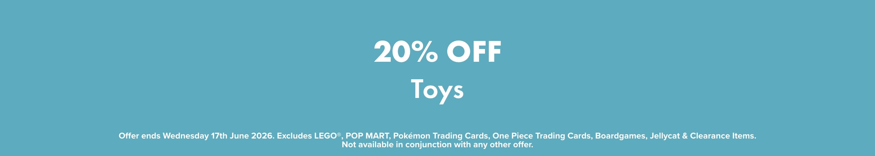 20% OFF Toys