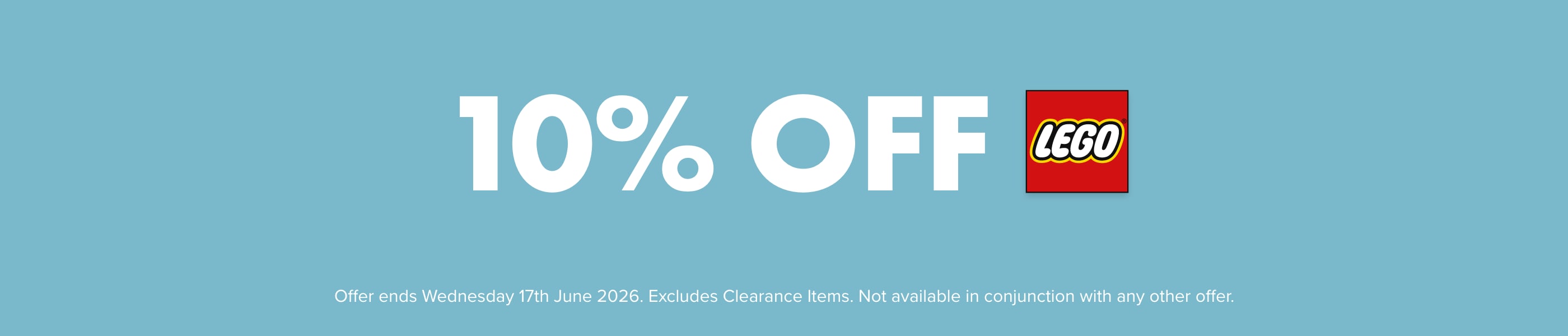 10% OFF LEGO&reg;