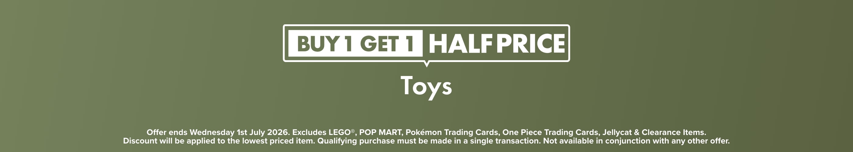 20% OFF Toys