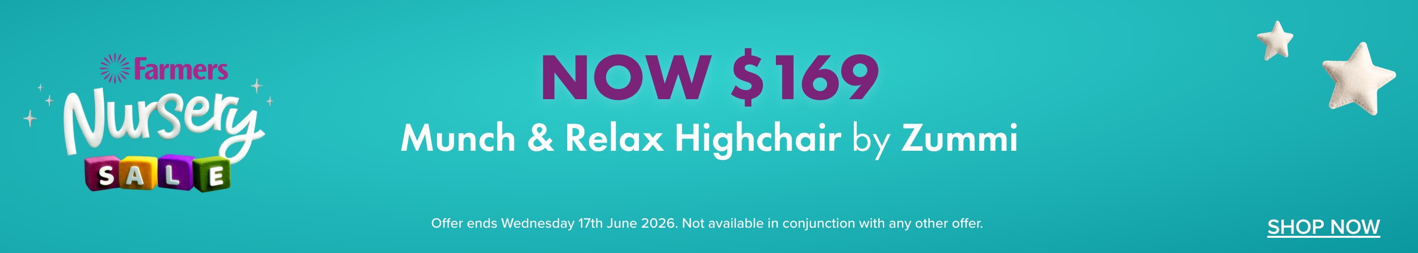 NOW $169 Munch & Relax Highchair by Zummi
