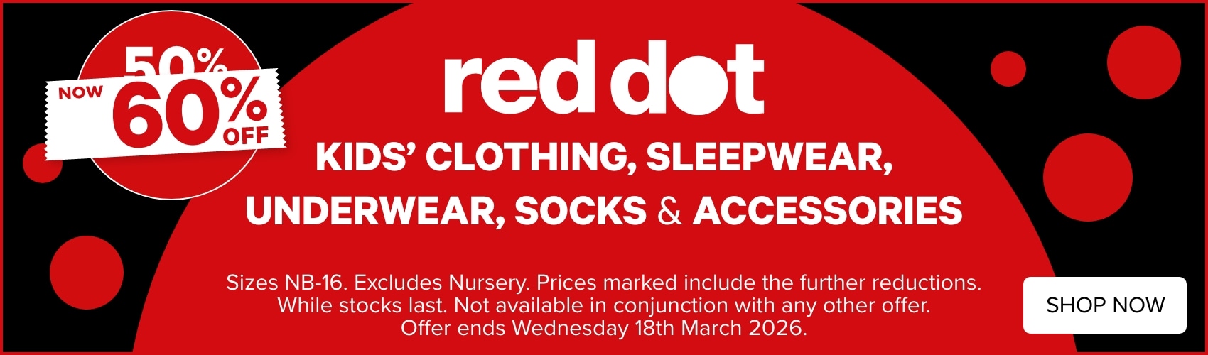 60% OFF Red Dot Kids' Clothing, Sleepwear, Underwear, Socks & Accessories