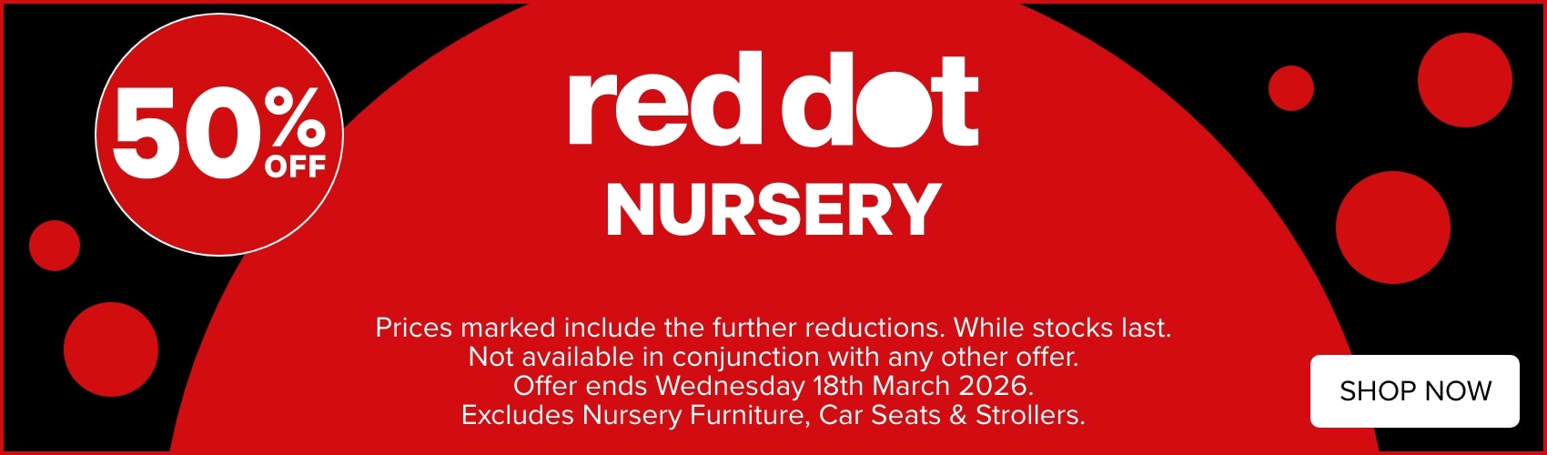 50% OFF Red Dot Nursery