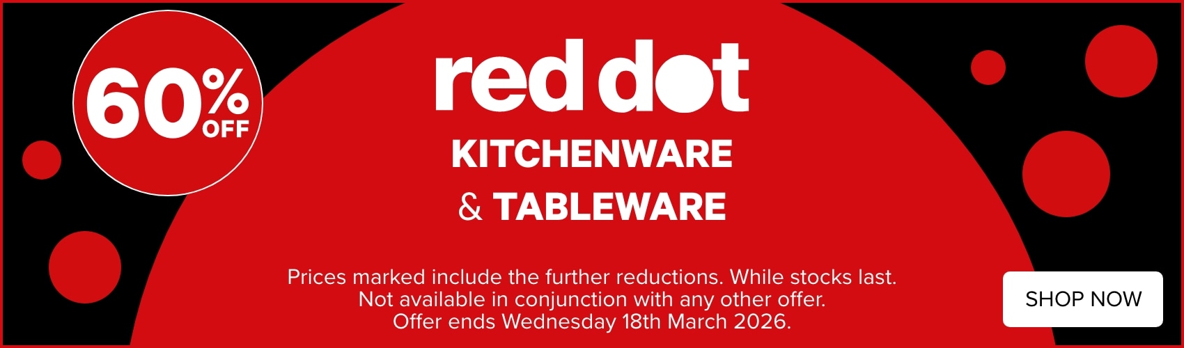 60% OFF Red Dot Kitchenware & Tableware