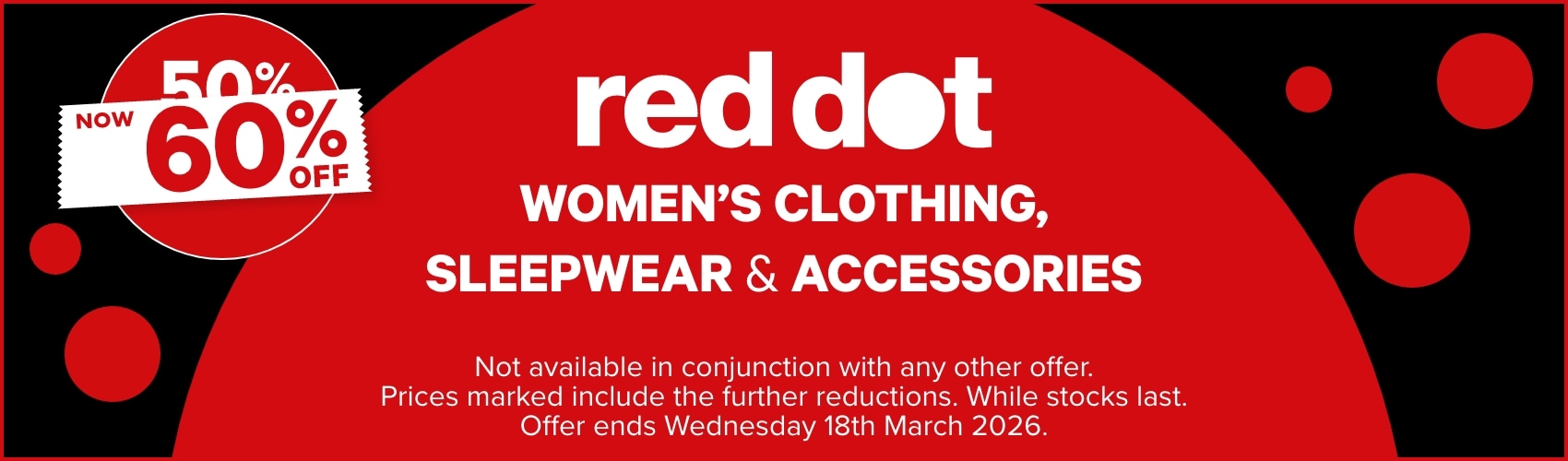 NOW 60% OFF Red Dot Women's Clothing, Sleepwear & Accessories