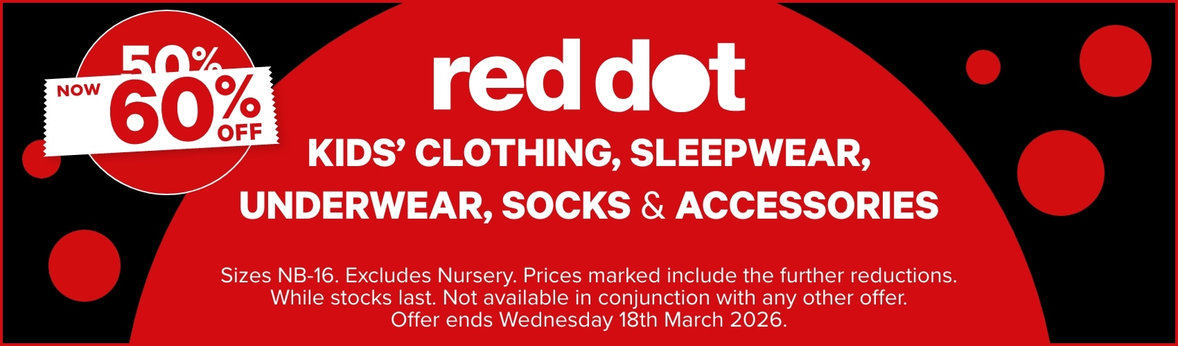 60% OFF Red Dot Kids' Clothing, Sleepwear, Underwear, Socks & Accessories
