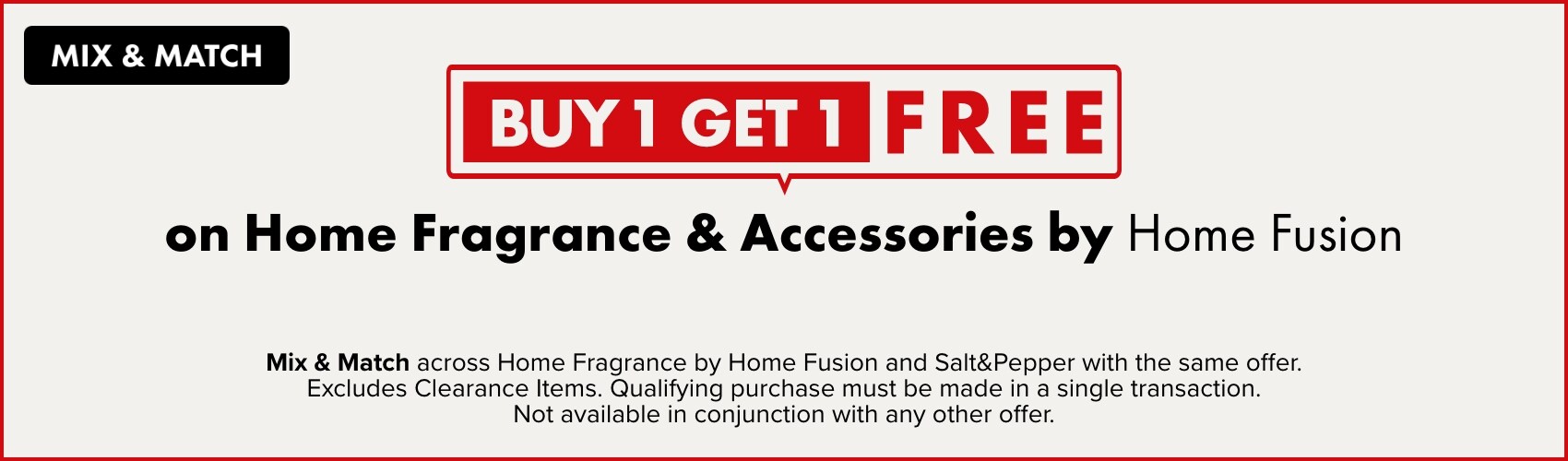 BUY 1 GET 1 FREE on Home Fragrance & Accessories by Home Fusion