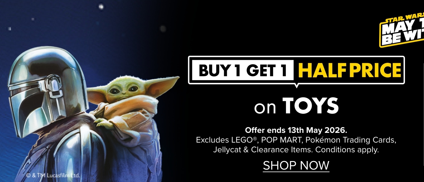 BUY 1 GET 1 HALF PRICE on Toys