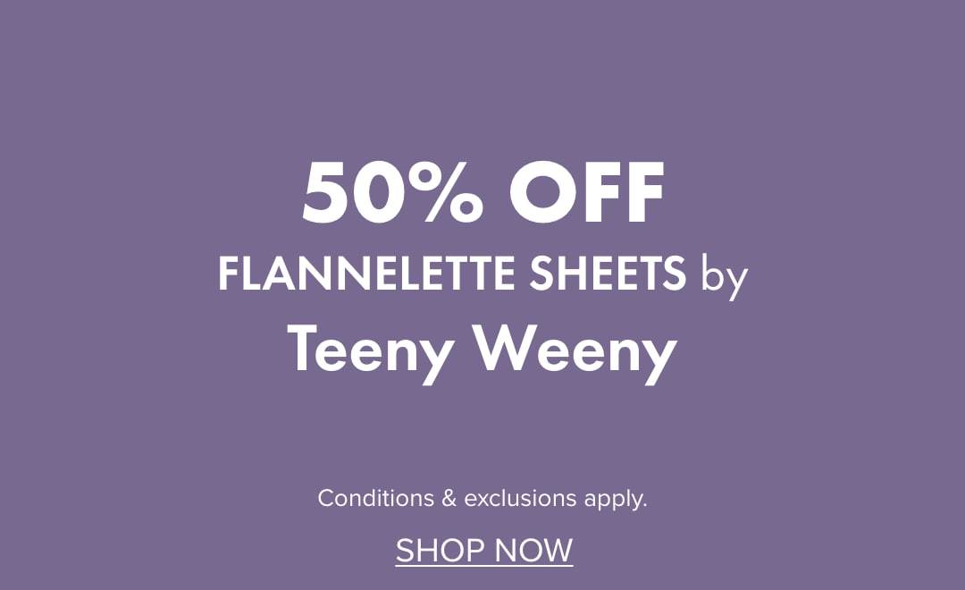 50% OFF Flannelette Sheets by Teeny Weeny