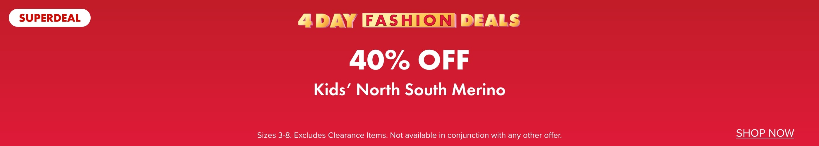 40% OFF Kids' Clothing by North South Merino