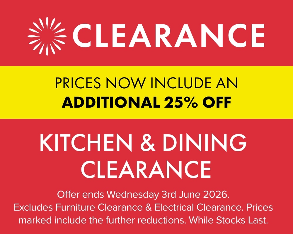 TAKE A FURTHER 25% OFF Kitchen & Dining