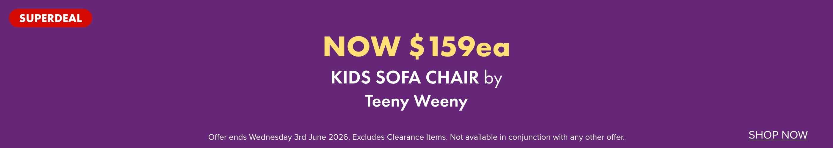 SUPERDEAL NOW $159 Kids Sofa Chair by Teeny Weeny