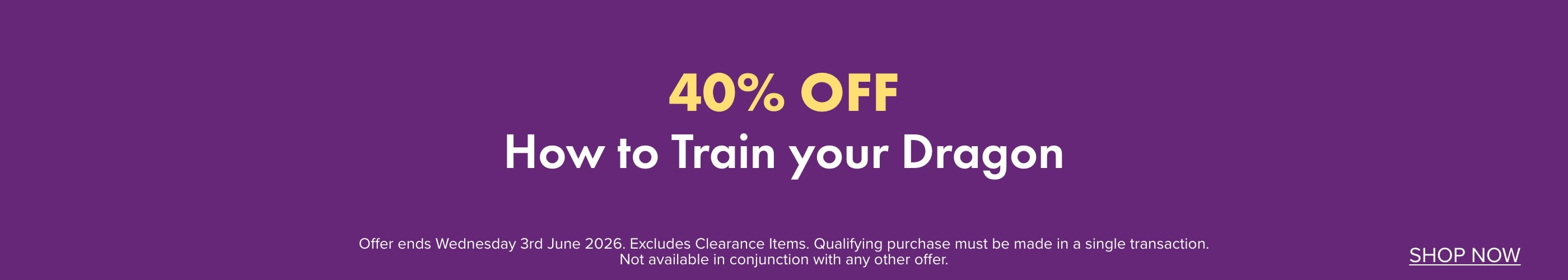 40% OFF Toys by How to Train your Dragon