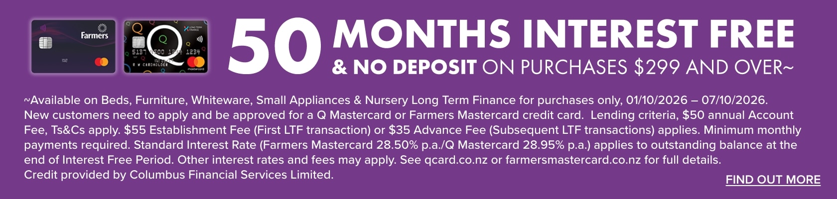 50 Months Interest Free