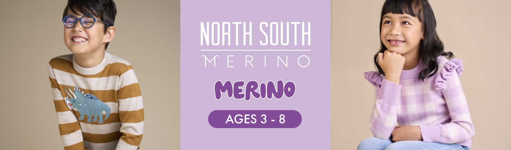 North South Merino Kids