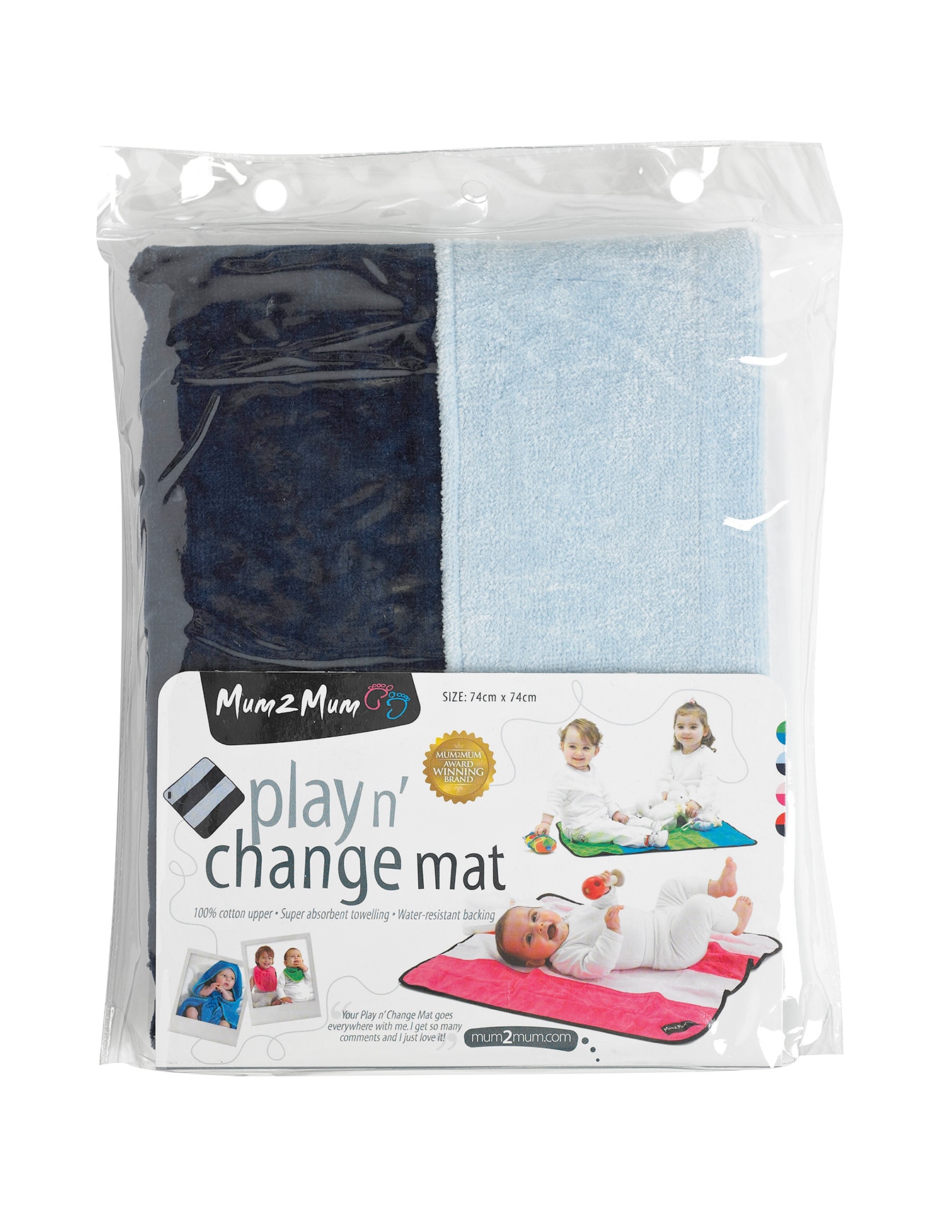 Mum 2 Mum Play 'n Change Mat, Blue/Navy product photo View 02 S