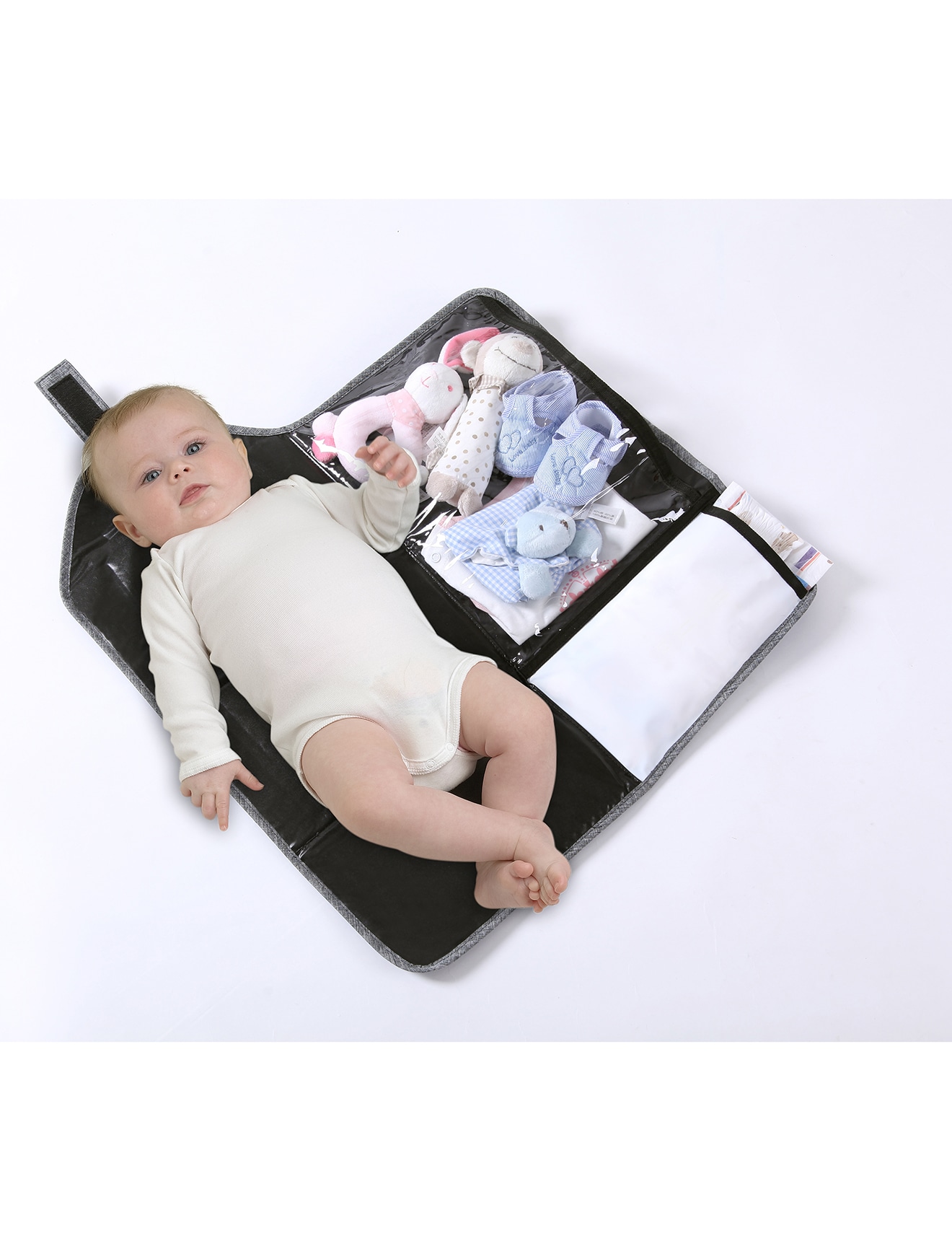 Ryco Deluxe Change Mat with Pockets, Grey product photo View 02 L