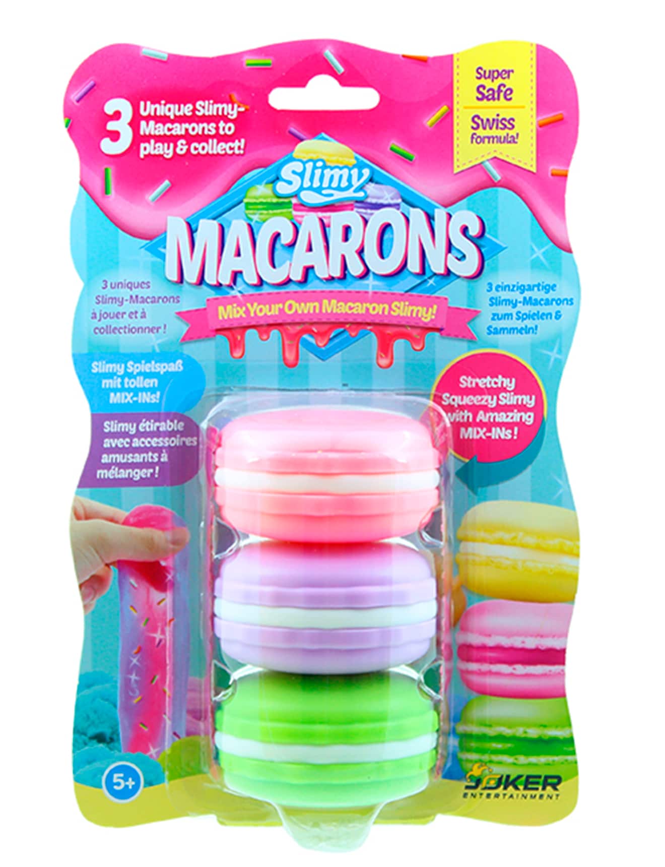 Slimy Macaroons 3 Colour X 50G, Assorted product photo