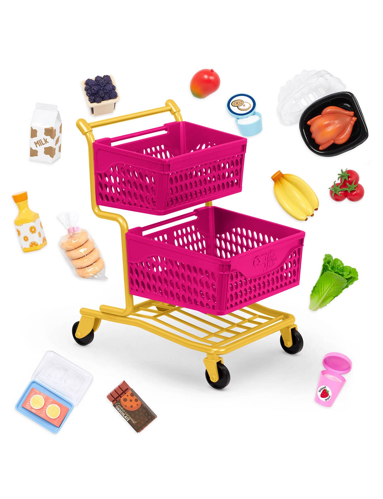 Our Generation Deluxe Shopping Cart with Groceries product photo View 03 S