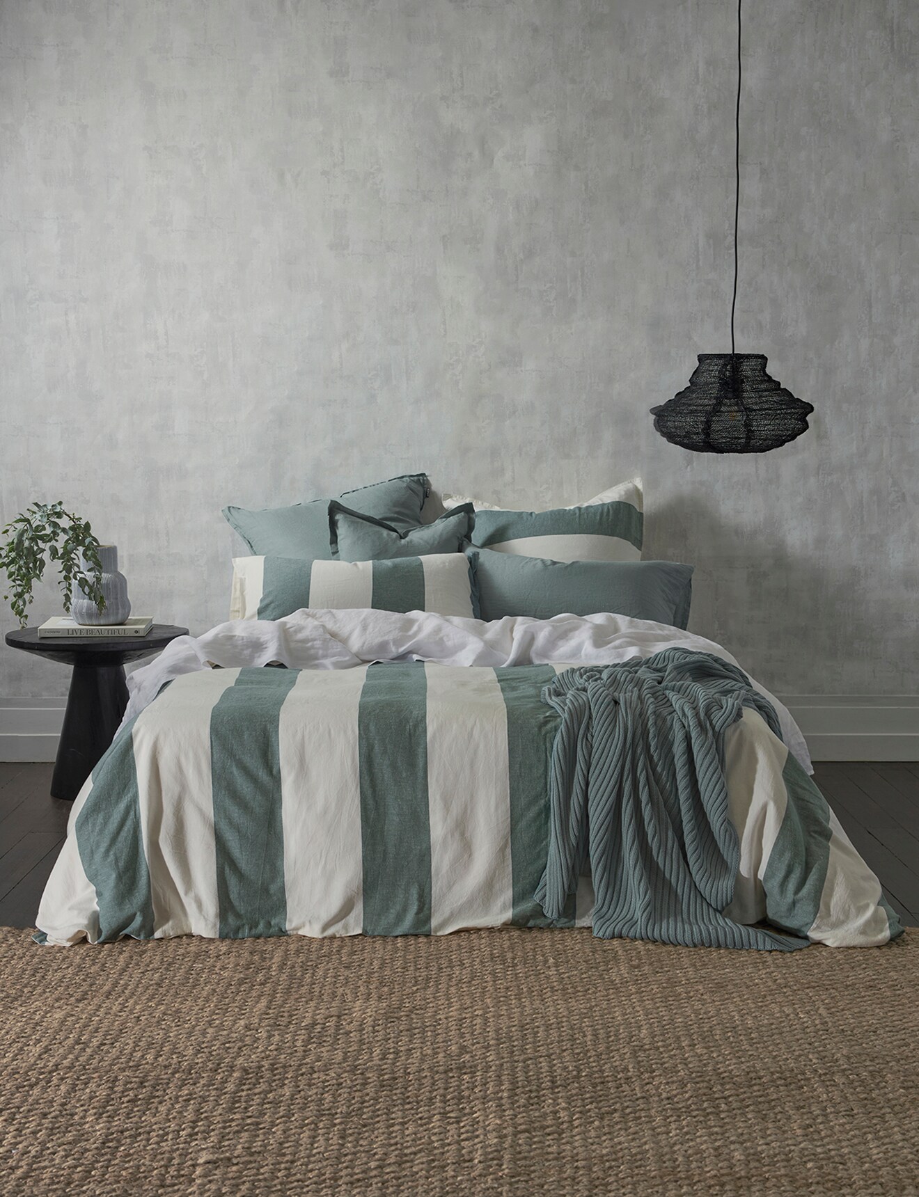 Domani Elenora Duvet Cover Set, Aquamarine Duvet Covers & Coordinates