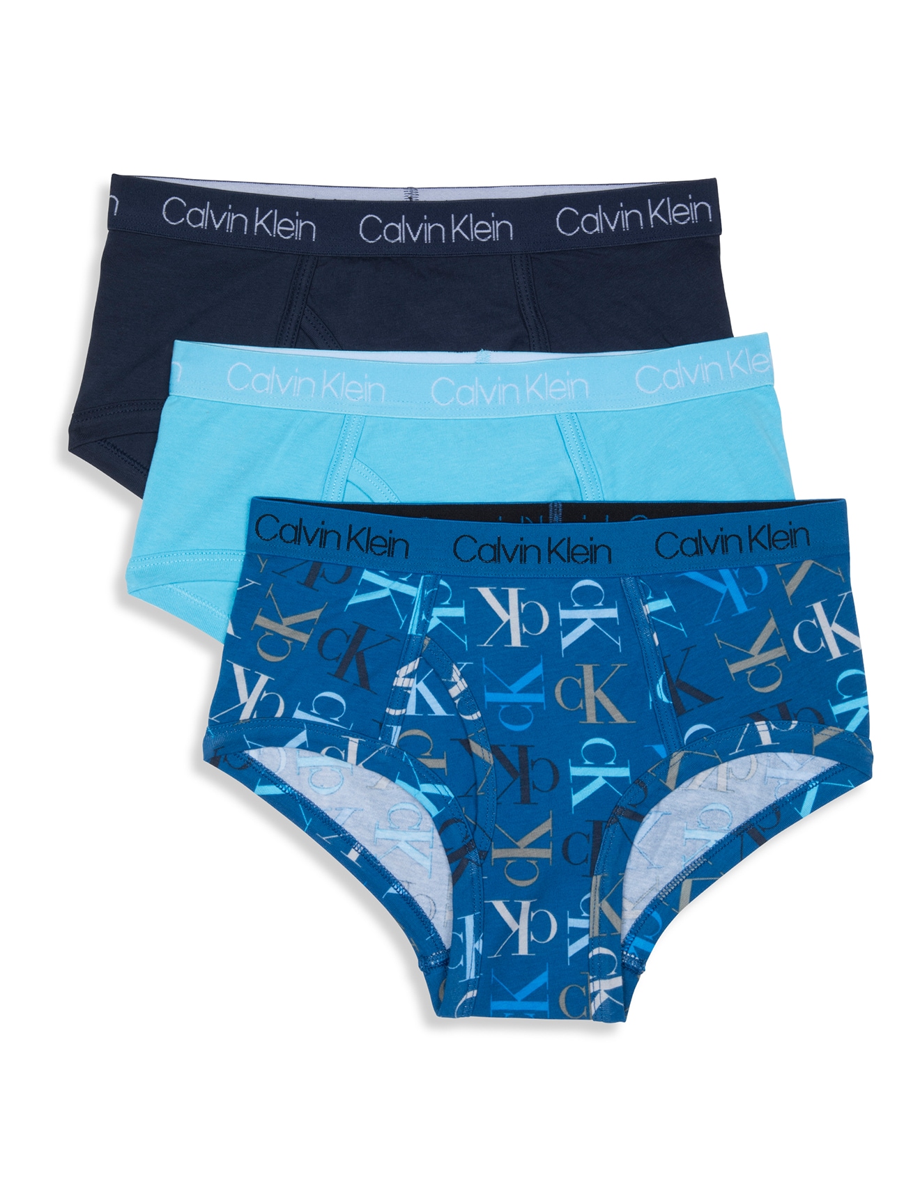 Calvin Klein Boxer Briefs, 3-Pack, Blue product photo
